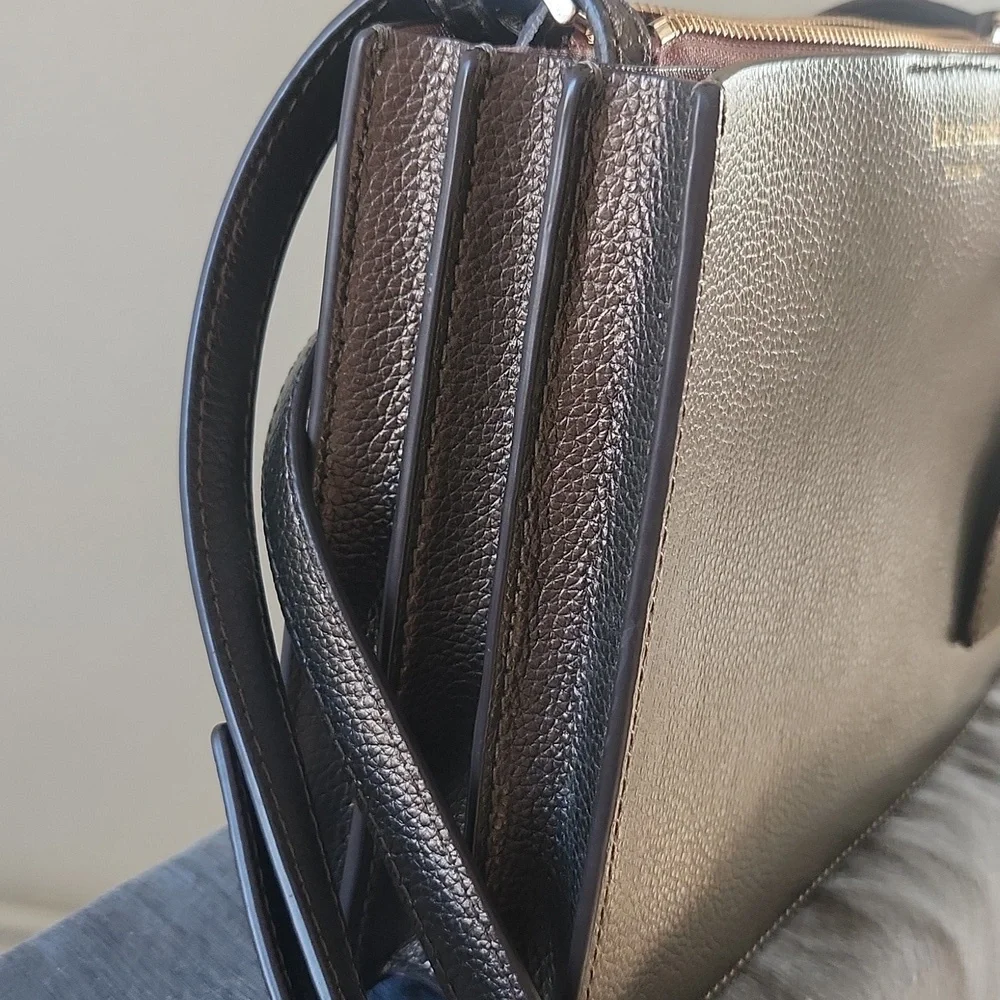 Kate Spade Eva Metallic Brown Crossbody Bag